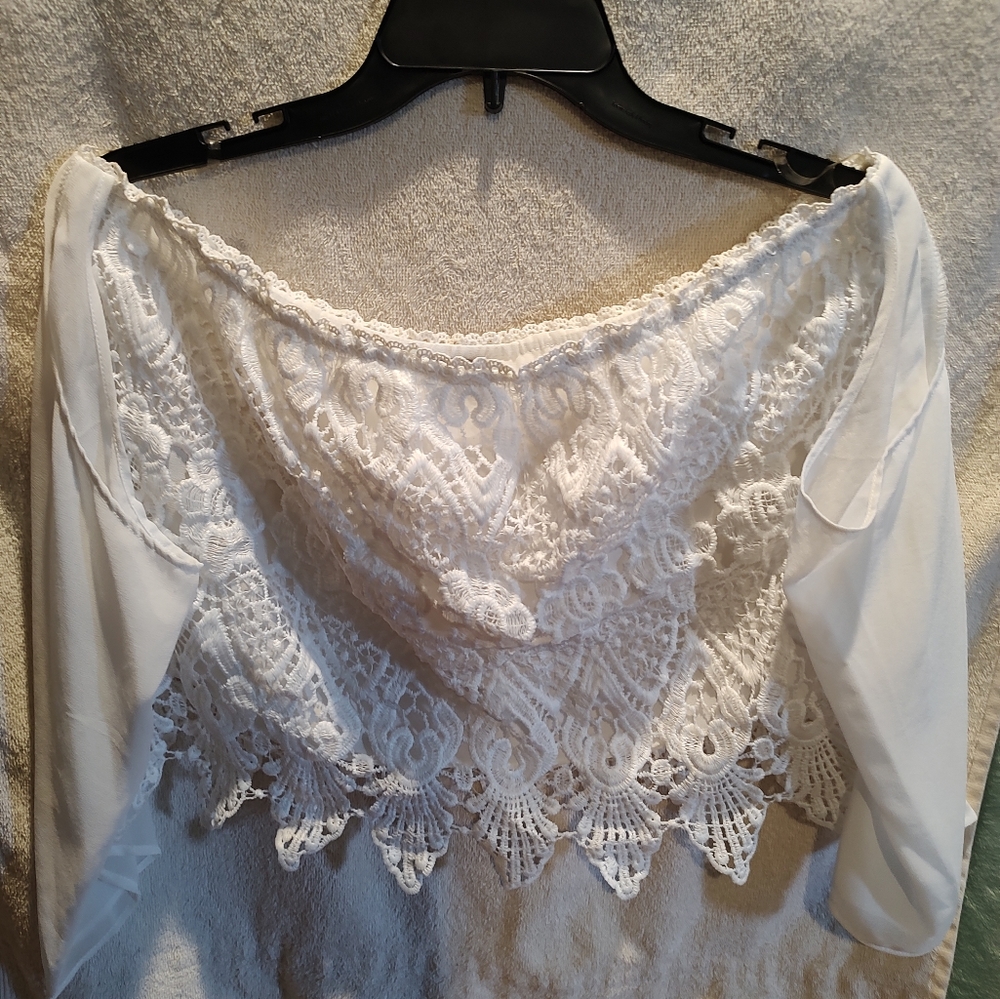 Cropped off shoulder top